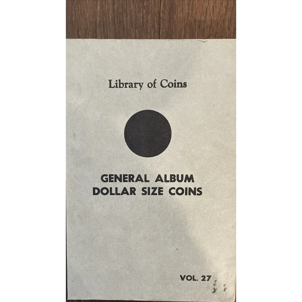 Library Of Coins General Blank Large Dollar Size Stock Album VOL 27 Morgan Peace